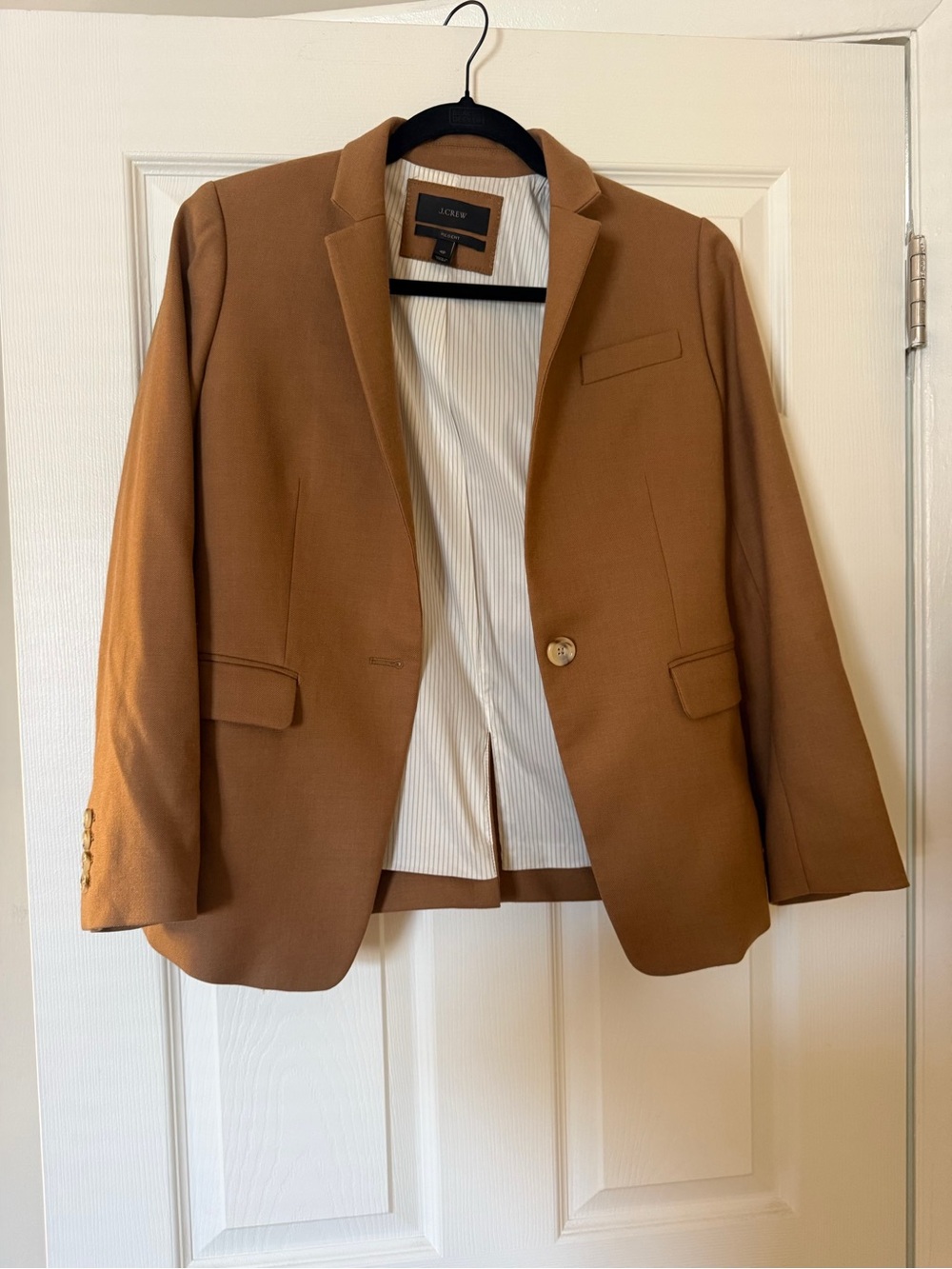 J. Crew Regent Women’s Camel Brown Single-Button Blazer